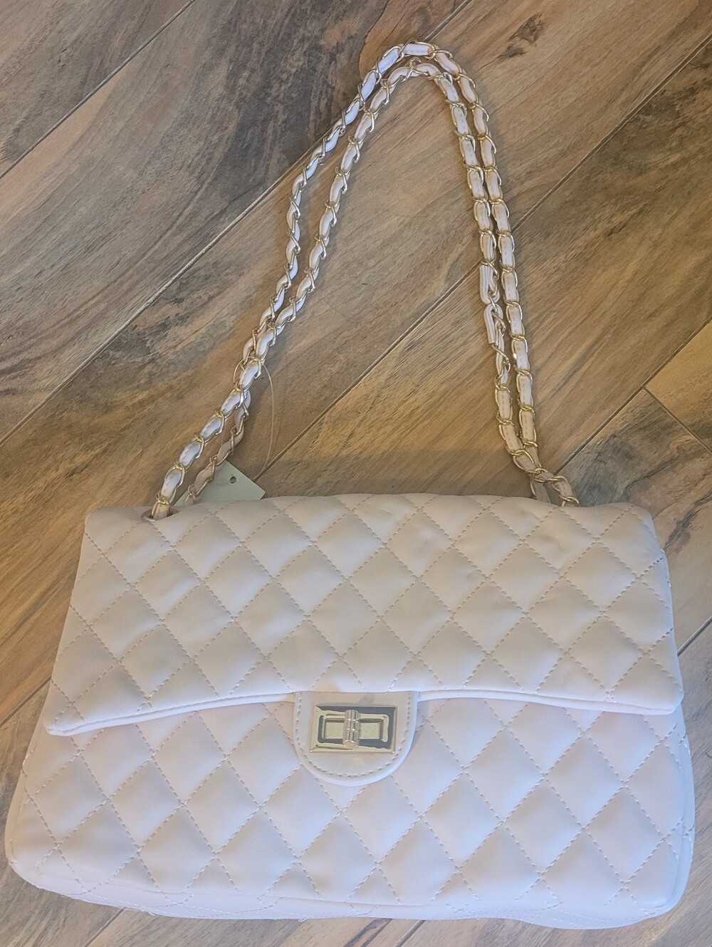 Quilted Light Pink Chain Strap Bag w/Foldover Flap, NWT, SO CUTE & TRENDY🩷🩷